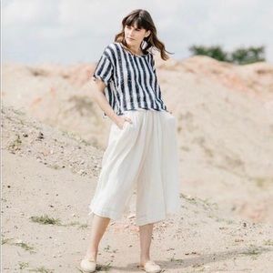 Voloshin Palazoo Pant in Cream